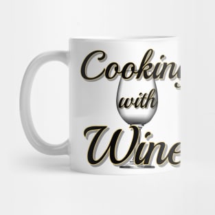 Cooking With Wine Logo Mug